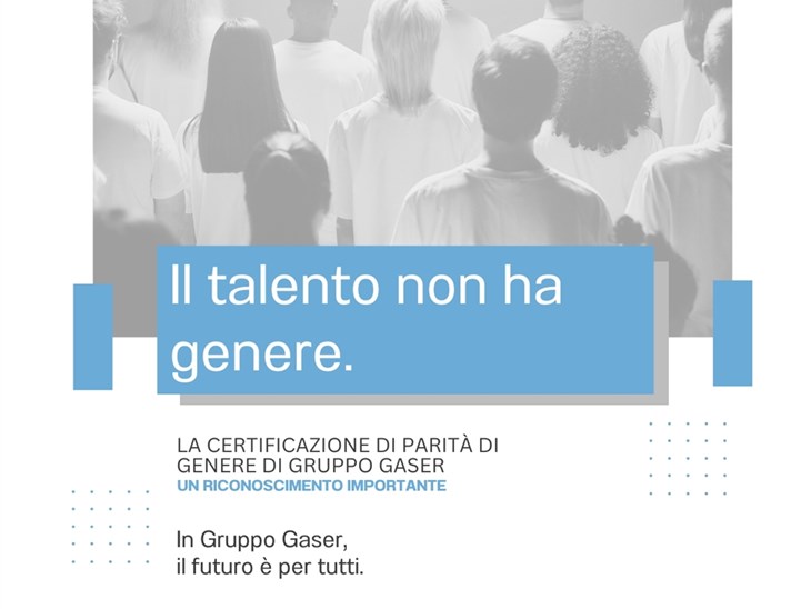 Gruppo Gaser ottiene la certificazione UNI/PdR 125 per la parità di genere